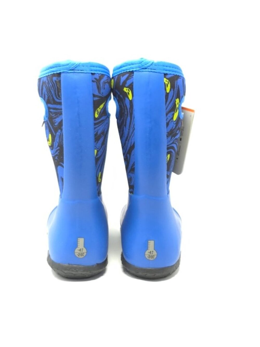 Bogs York Spooky Print Blue Waterproof Rain Boots Kids Little Kid - Picture 6 of 13
